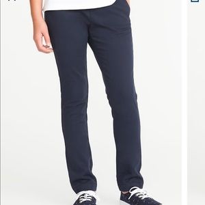 Skinny navy blue uniform pants